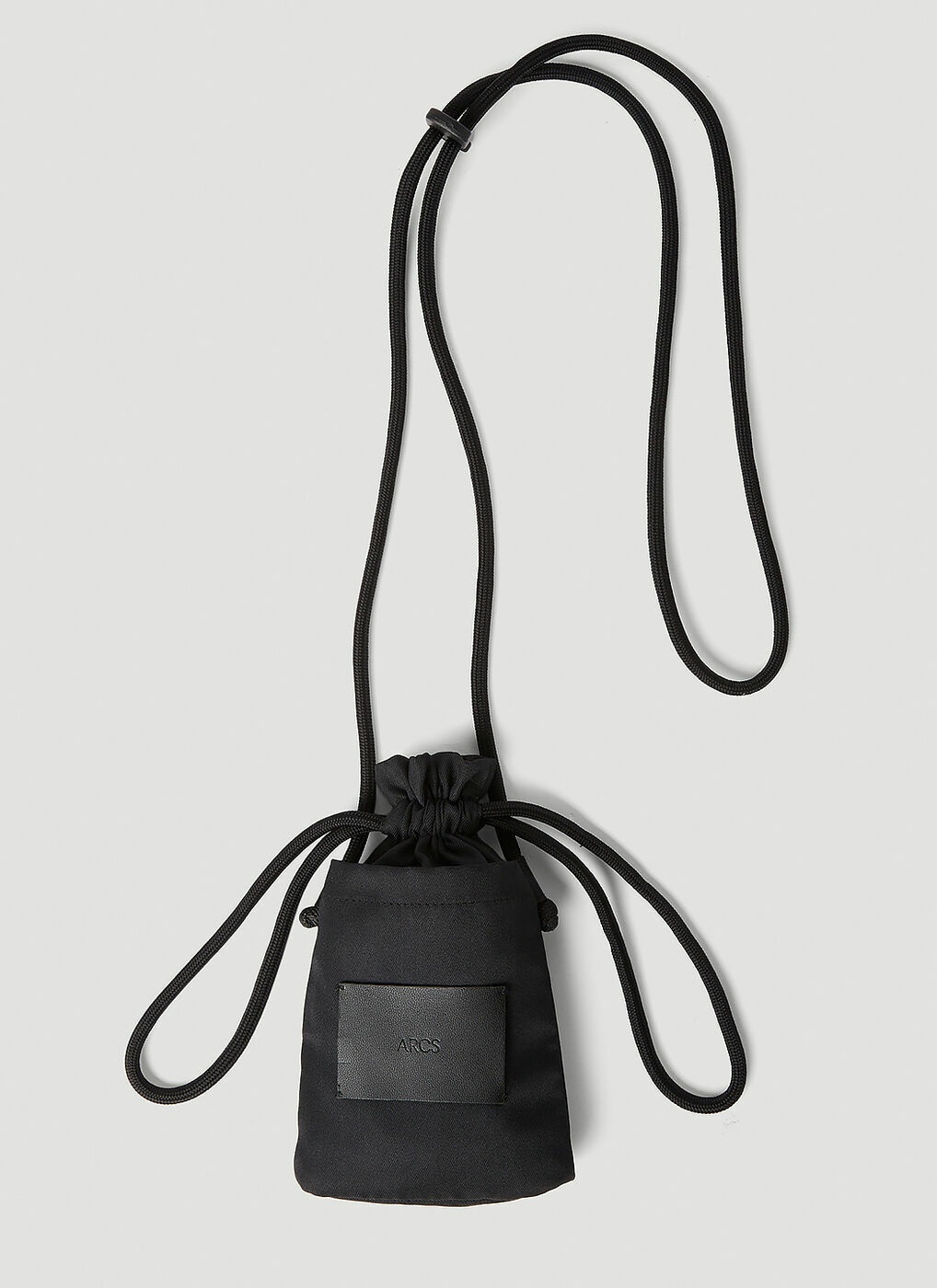 Arcs - Minute Neck Pouch in Black