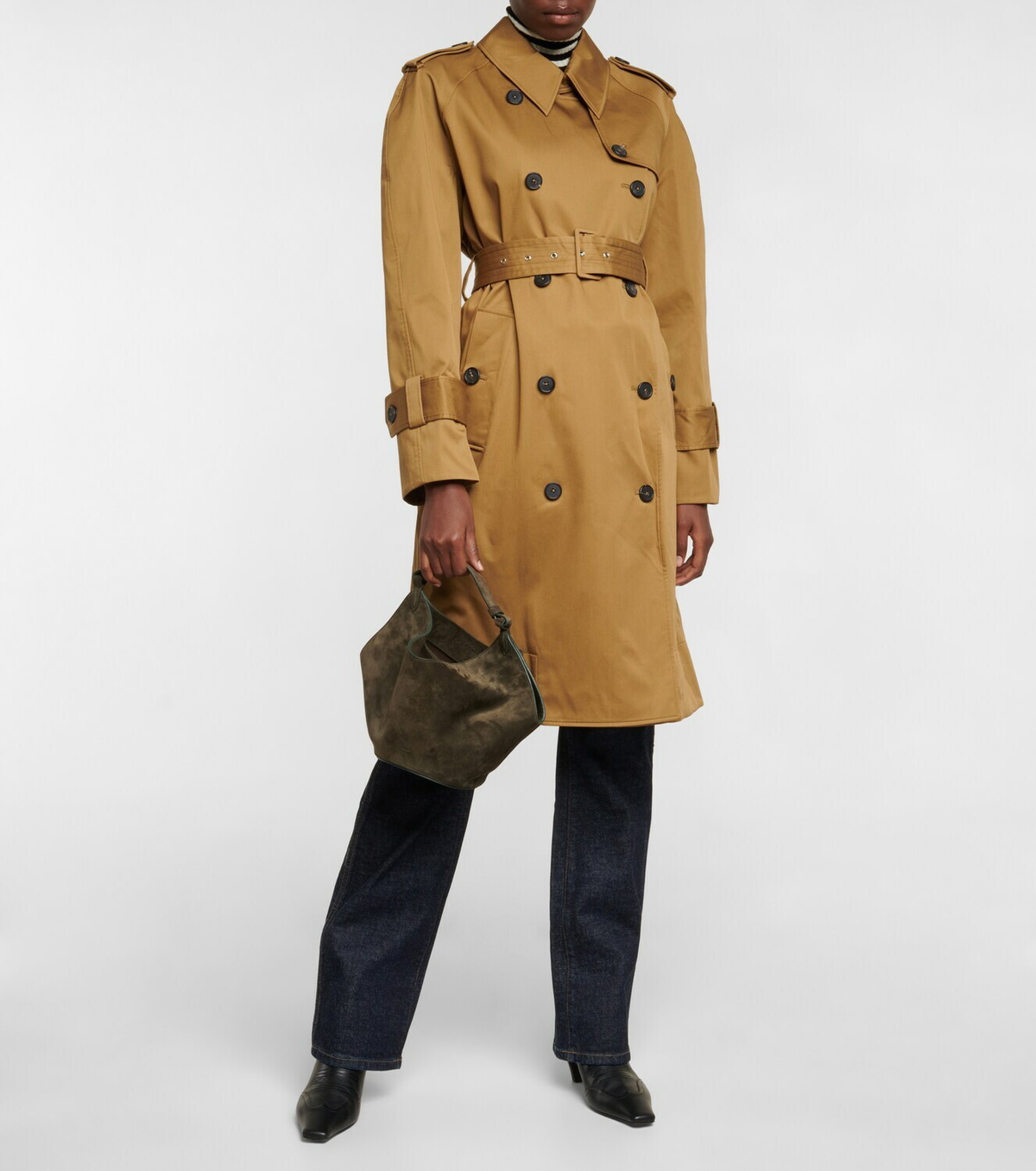 トレンチコート KHAITE Trench coats Maxwell Trench in Wheat – KHAITE