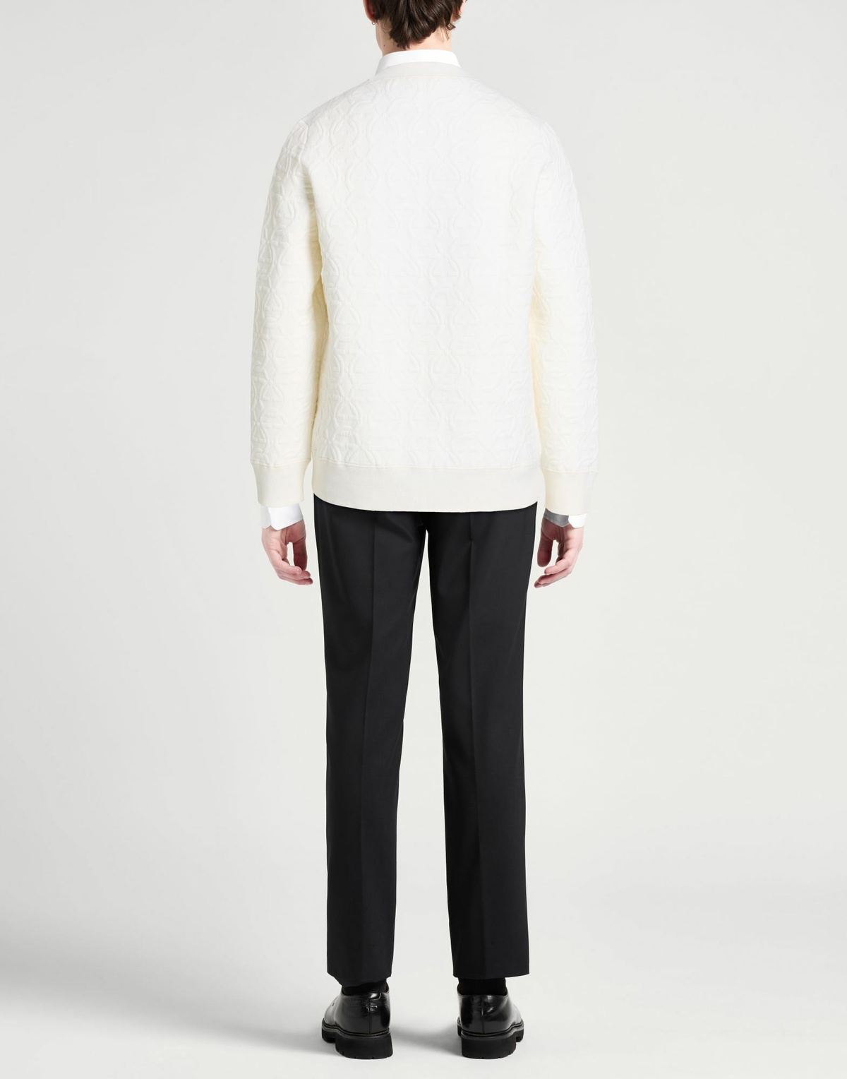 Ferragamo Mens Sweater in Ivory