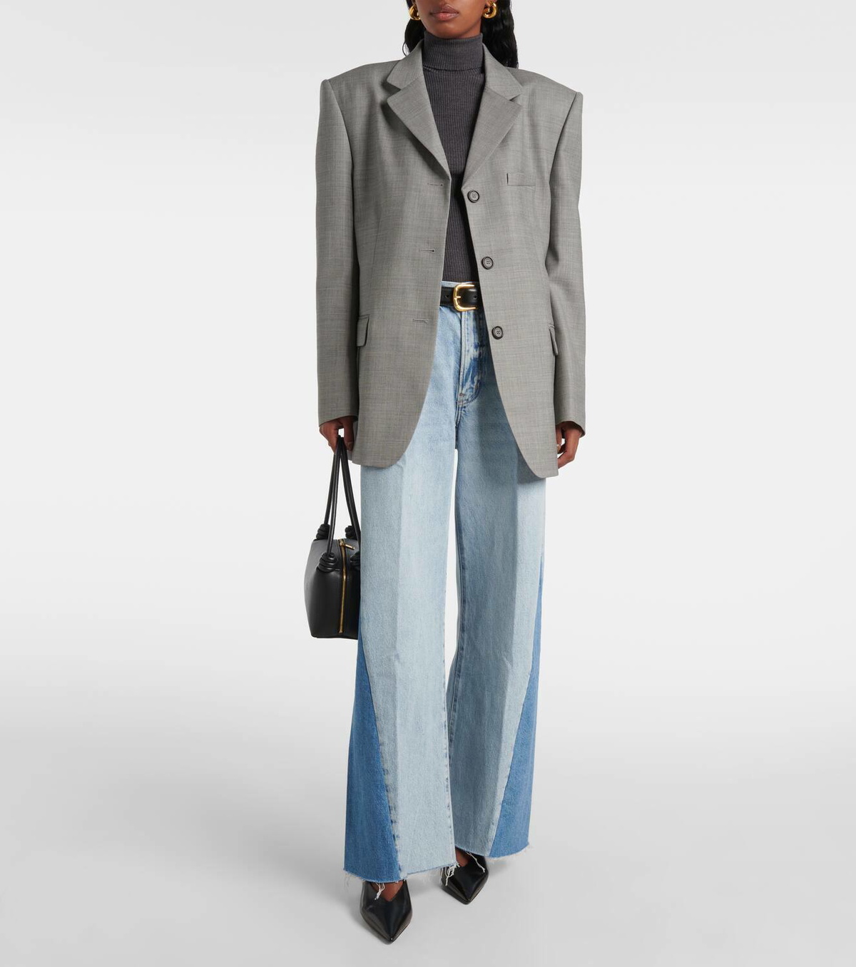Frame Le Baggy Palazzo mid-rise wide-leg jeans
