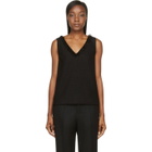 Mother of Pearl Black Wool Crepe Wynn Tank Top