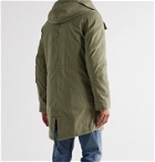 Yves Salomon - Cotton-Twill Parka with Detachable Ripstop and Shearling Liner - Green
