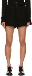 Yohji Yamamoto Black Belted Shorts