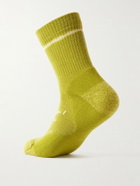 Satisfy - Stretch Merino Wool-Blend Socks - Green