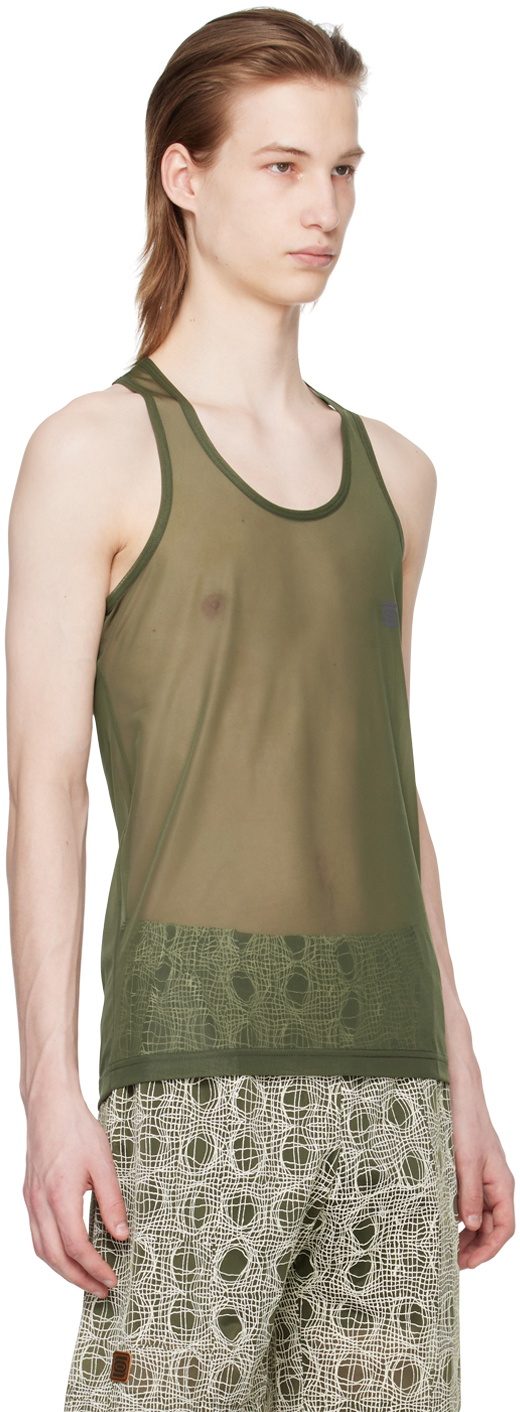 Olly Shinder Green Racerback Tank Top