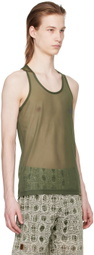 Olly Shinder Green Racerback Tank Top