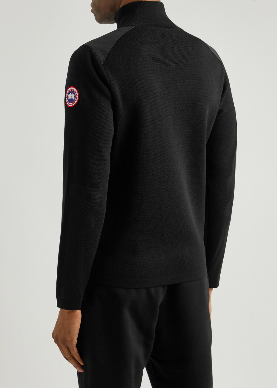 Canada Goose Stormont Half zip Wool Jumper , Jumper, Slips on Black