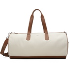 BOSS Beige & Brown Twill Duffle Bag