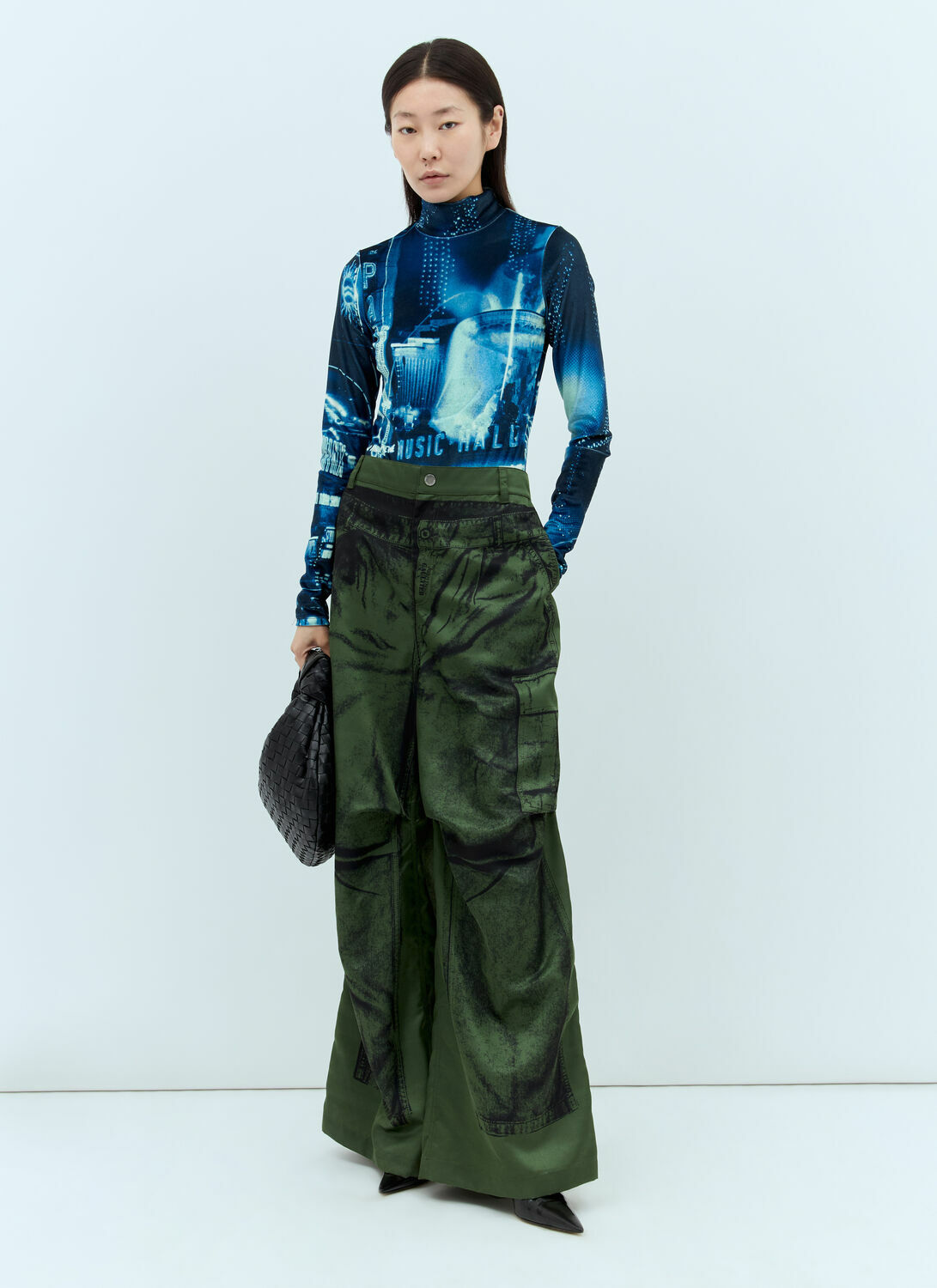 Jean Paul Gaultier Pigalle Velvet Bodysuit