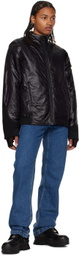 LOW CLASSIC Black Reversible Down Jacket