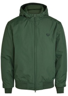 Fred Perry Logo-embroidered Hooded Shell Jacket Dark Green
