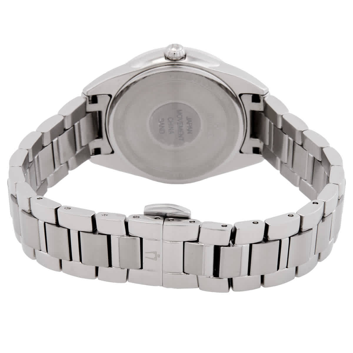 Bulova Quartz Crystal Blue Dial Ladies Watch 96R243