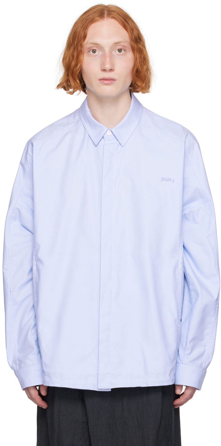 Juun.J Blue Coach Shirt