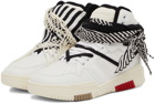 Saint Laurent White Smith High-Top Sneakers