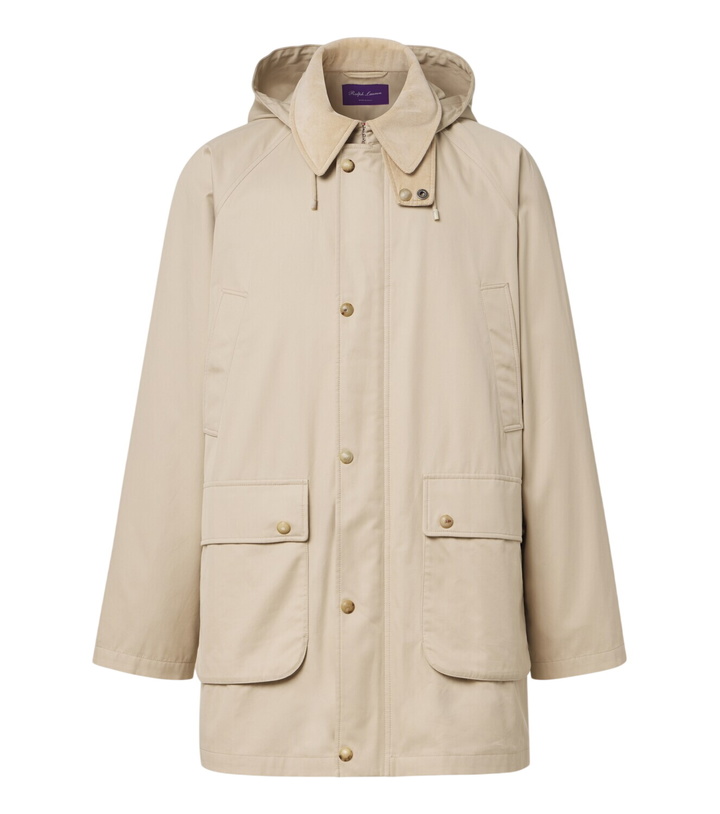 Photo: Ralph Lauren Purple Label Hooded cotton twill coat