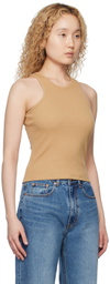 Arch The Beige Crewneck Tank Top