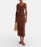 Posse Sabine linen pencil skirt