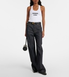 Stella McCartney Printed cotton-blend tank top
