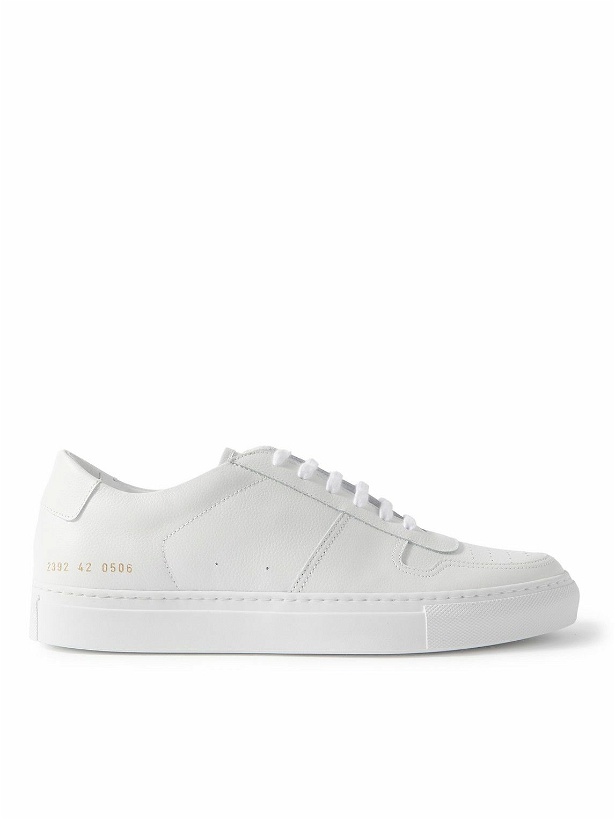 Photo: Common Projects - BBall Duo Full-Grain Leather Sneakers - White