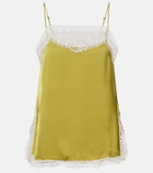 Faithfull Hanna lace-trimmed satin camisole