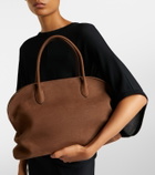 The Row Agnes 15 leather tote bag