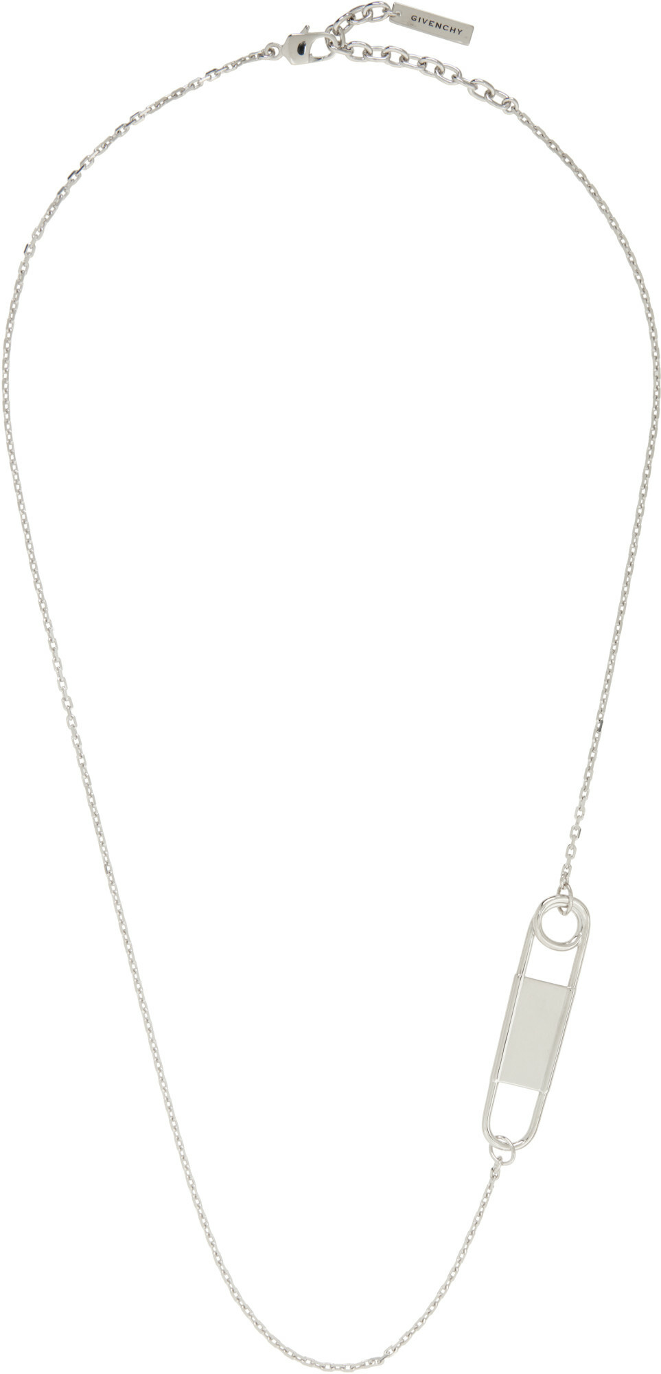 Givenchy Silver Thick 2G Cross Necklace Givenchy