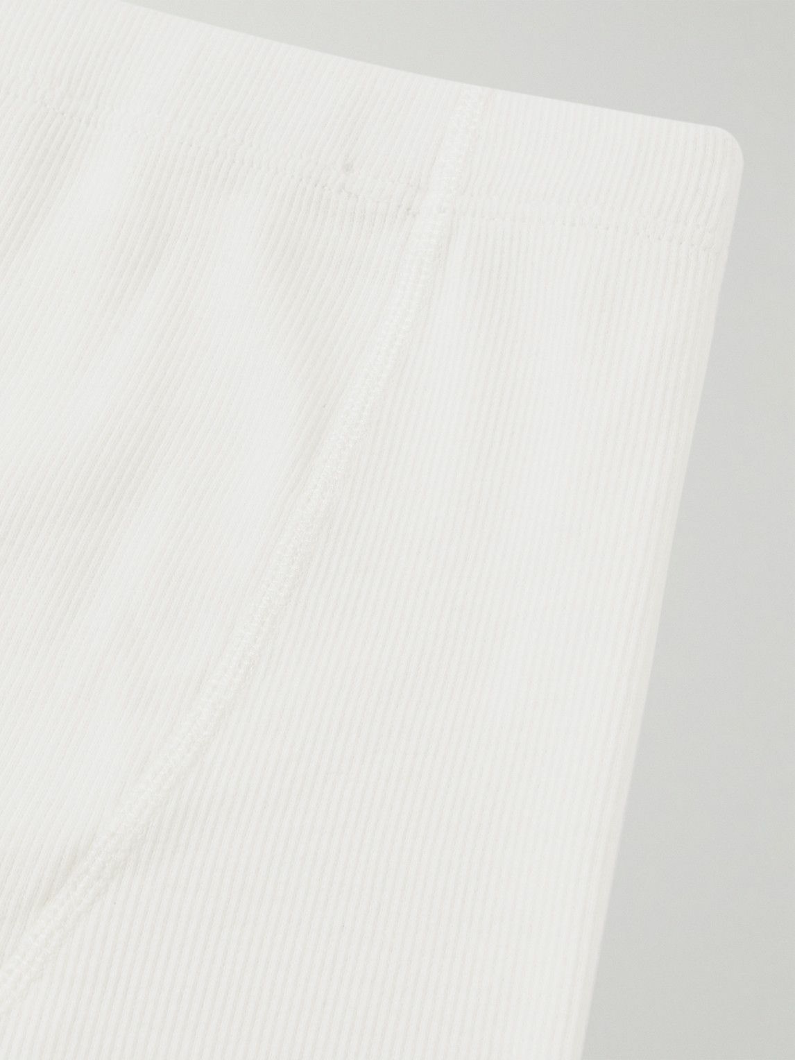 Hemen Biarritz - Albar Ribbed Organic Stretch-Cotton Boxer Briefs - White