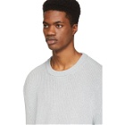 Unravel Grey Hybrid Elongate Crewneck Sweater