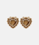 Dolce&Gabbana Devotion DG embellished clip-on earrings