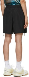 We11done Black Basic String Shorts