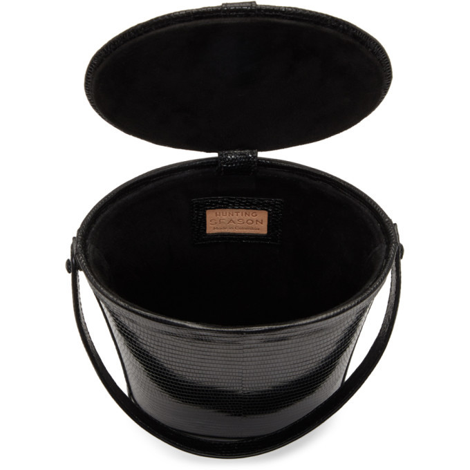Hunting Season Black Lizard Bucket Bag Hunting Season
