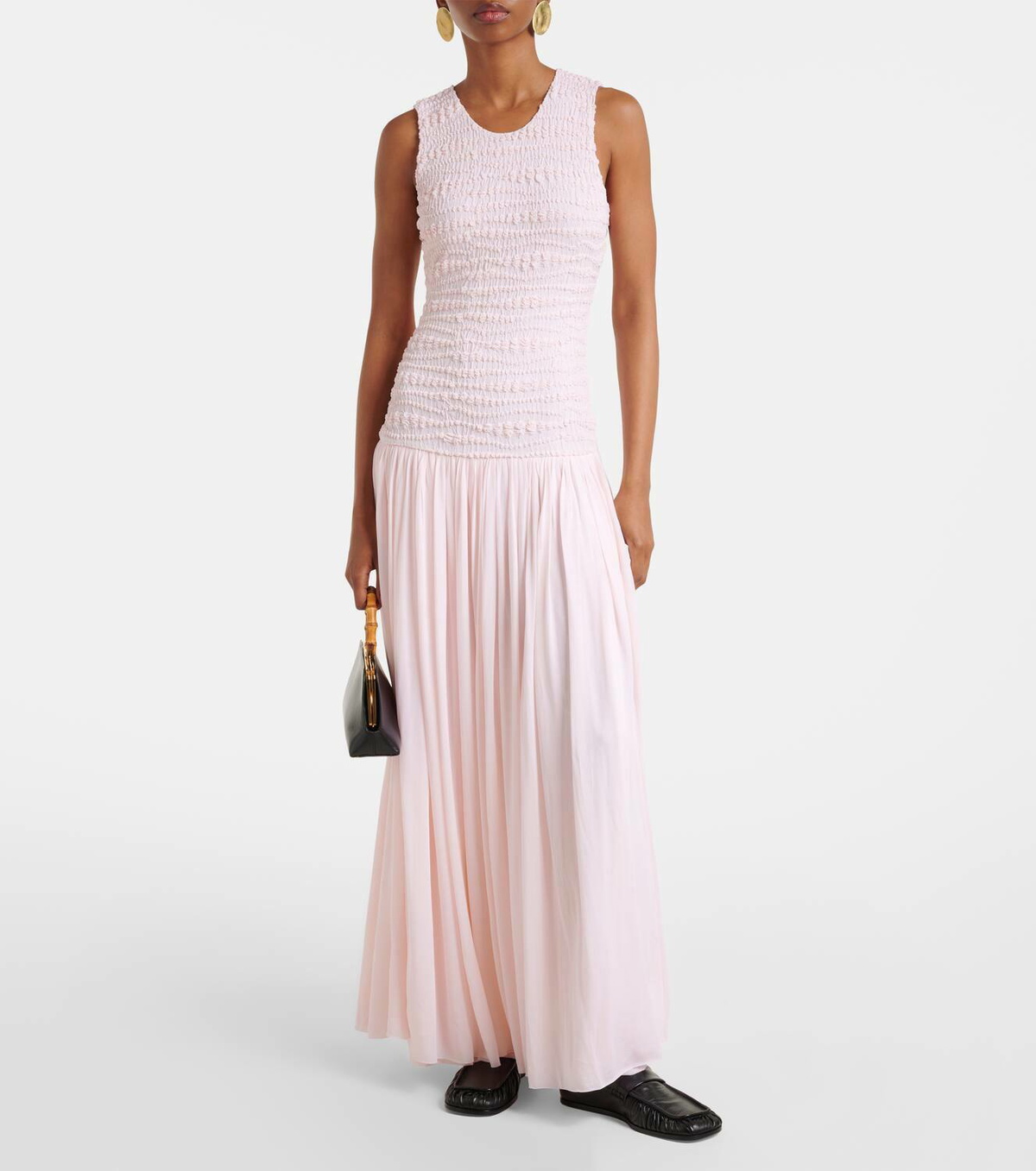 Jil Sander Shirred maxi dress