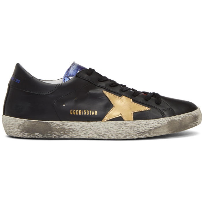 Photo: Golden Goose Black and Multicolor Superstar Sneakers 