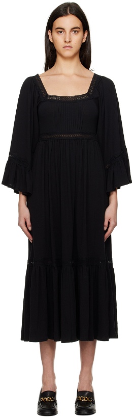 Photo: See by Chloé Black Tiered Maxi Dress