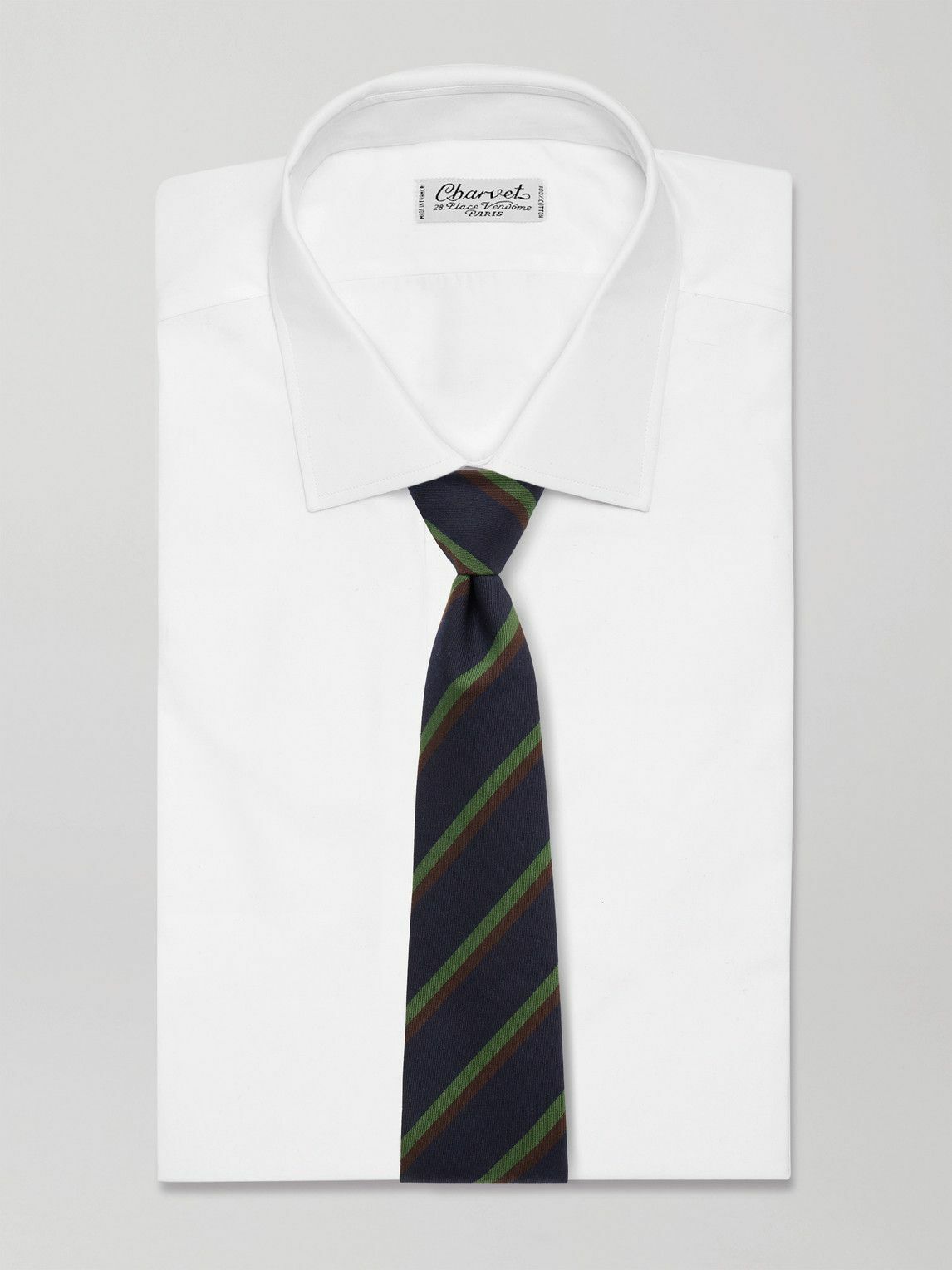Kingsman - Drake's 7.5cm Striped Silk-Jacquard Tie