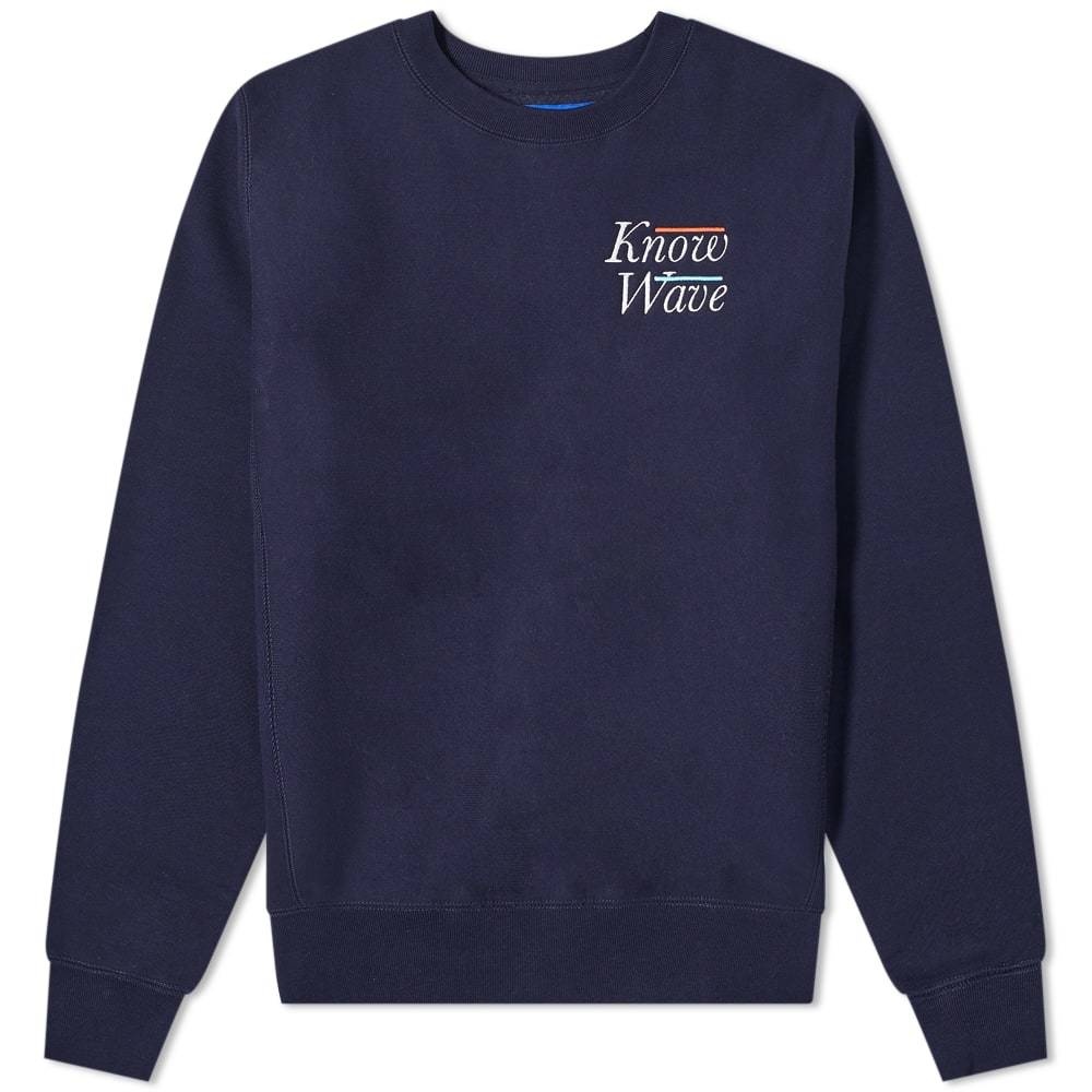 Photo: Know Wave Serif Embroidered Crew Sweat