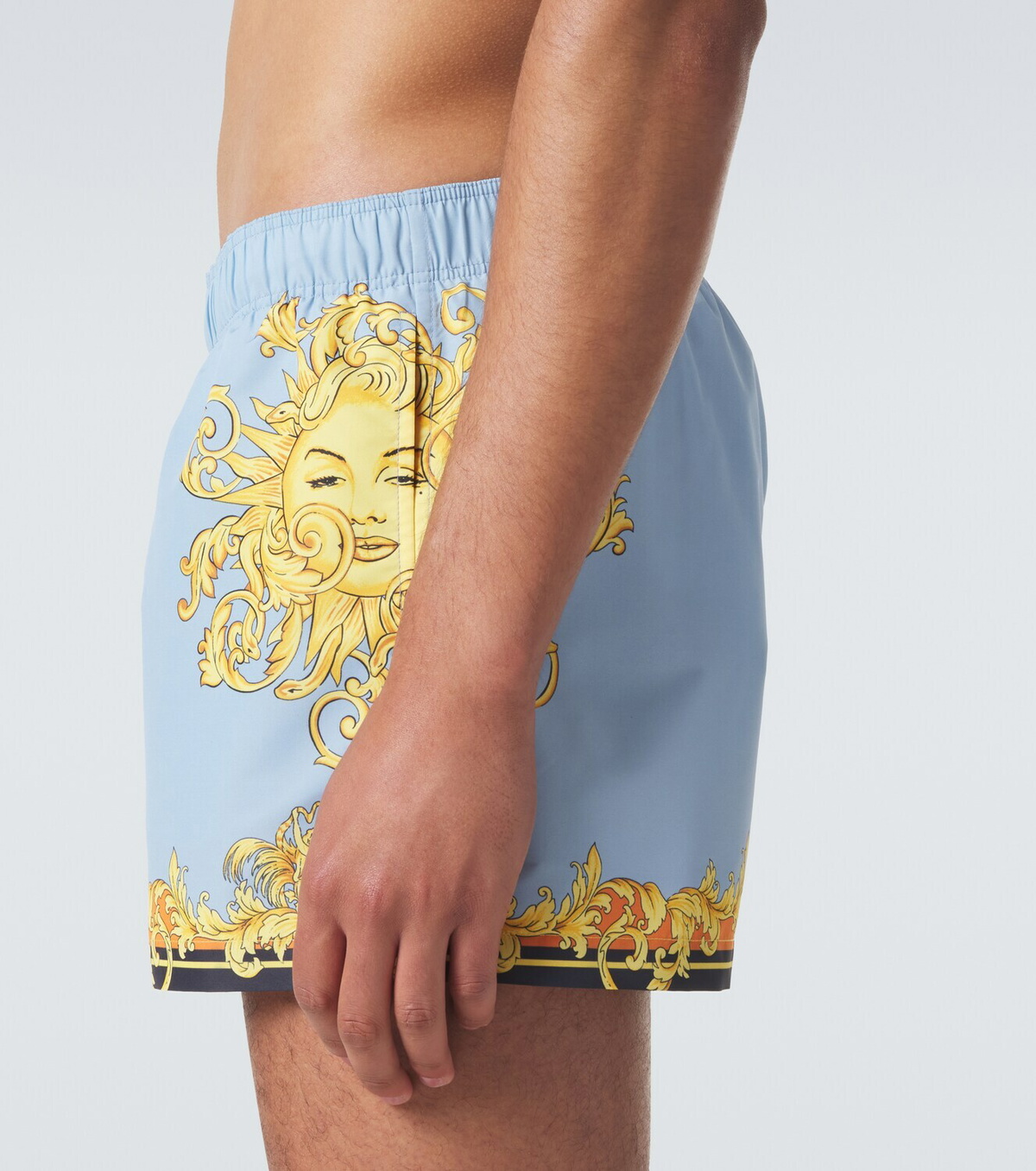 Versace Printed swim trunks