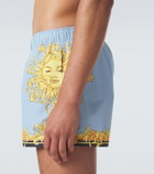 Versace Printed swim trunks