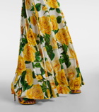 Dolce&Gabbana Floral pleated maxi dress