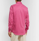 Richard James - Slim-Fit Cotton-Flannel Shirt - Pink