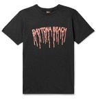 Velva Sheen - Printed Slub Cotton-Jersey T-Shirt - Black