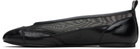 Paloma Wool Black Pili Mesh Ballerina Flats