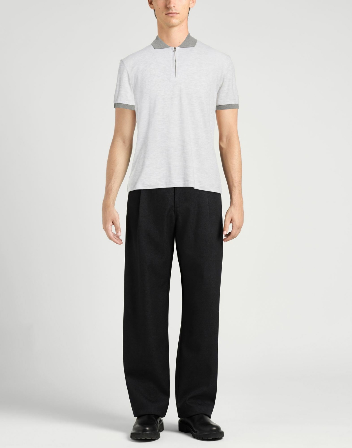 Eleventy Mens Polo shirt Light in Grey