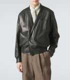 Giorgio Armani Leather bomber jacket