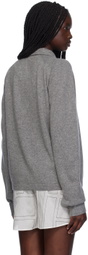 TOTEME Gray Raglan-Sleeve Cardigan
