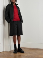 Jil Sander - Cotton-Blend Jersey Zip-Up Sweatshirt - Black