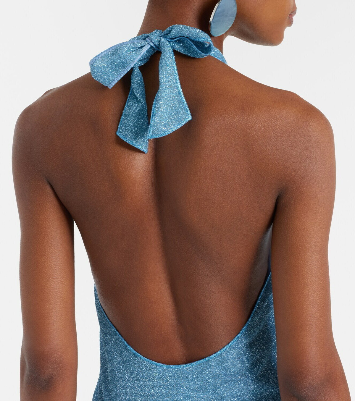 Oséree Lumière halterneck maxi dress