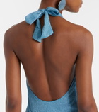 Oséree Lumière halterneck maxi dress