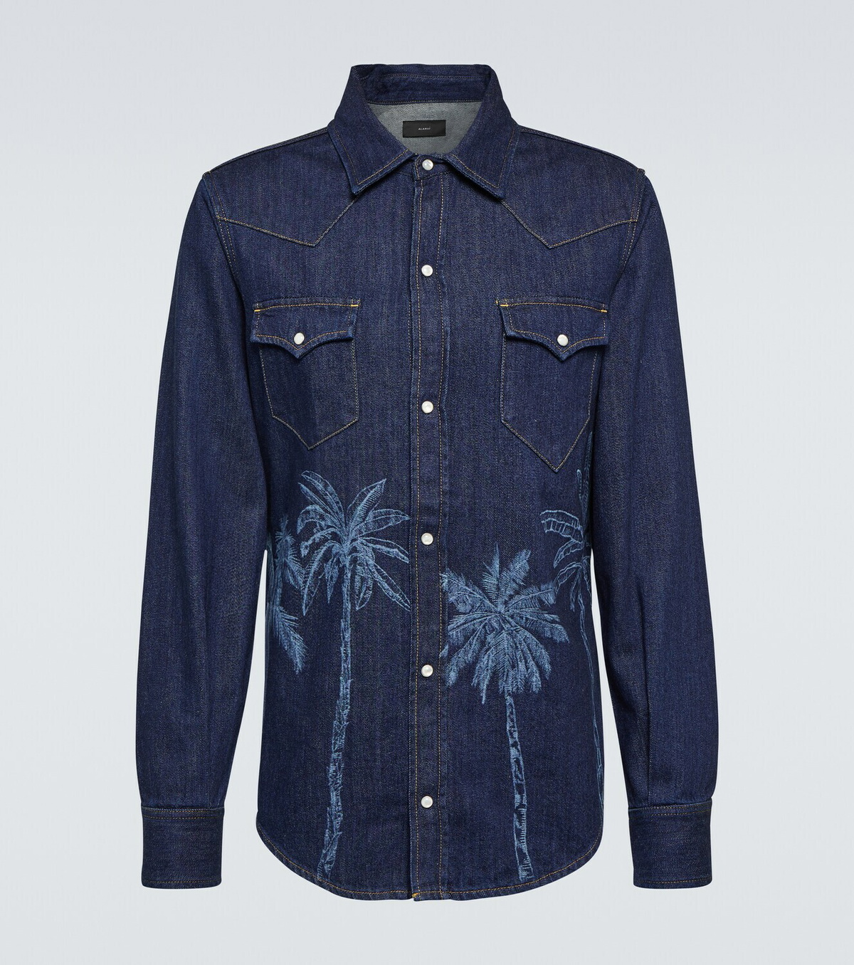 Alanui Jungle printed denim shirt