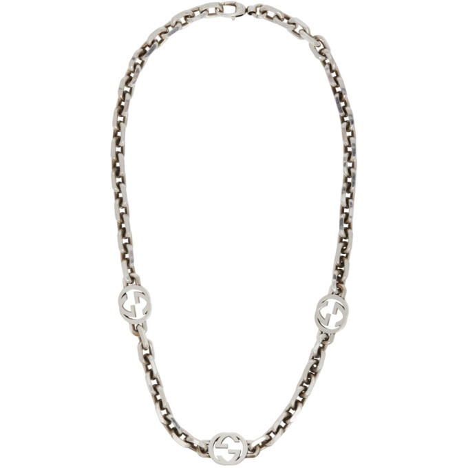 Photo: Gucci Silver Interlocking G Necklace